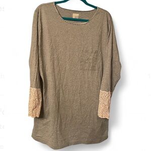 Vintage Victoria Secret Country line Top with Lace Sleeves